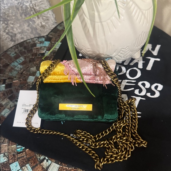 Kurt Geiger London Nano Kensington Fringe Convertible Crossbody Bag - Picture 16 of 17